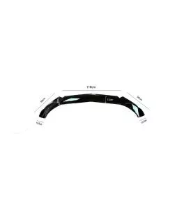 Μπροστινό Spoiler Universal Lip Spoiler Look Από Abs Πλαστικό Μαύρο Γυαλιστερό 