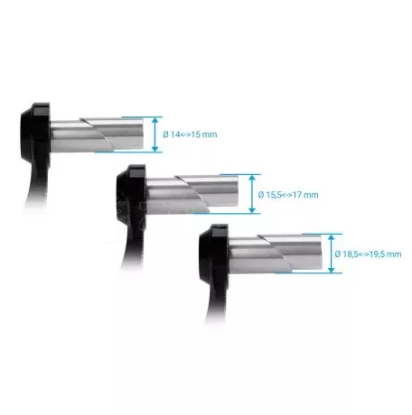 Paraxite ΠΡΟΣΤΑΤΕΥΤΙΚΟ ΜΑΝΕΤΑΣ ΦΡΕΝΟΥ MOTO 14>19,5mm ΑΛΟΥΜΙΝΙΟΥ ΜΑΥΡΟ/ΑΣΗΜΙ ΧΡΩΜΑ PARAXITE - 1 ΤΕΜ. L.PLG001SR 