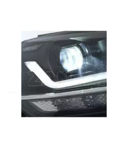 Μπροστινά Φανάρια Set Για Vw Golf VII (7.5) 17-19 DRL Full Led Halogen Version Black LEDHL10-BK Osram Ledriving 