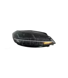 Μπροστινά Φανάρια Set Για Vw Golf VII (7.5) 17-19 DRL Full Led Halogen Version Black LEDHL10-BK Osram Ledriving 