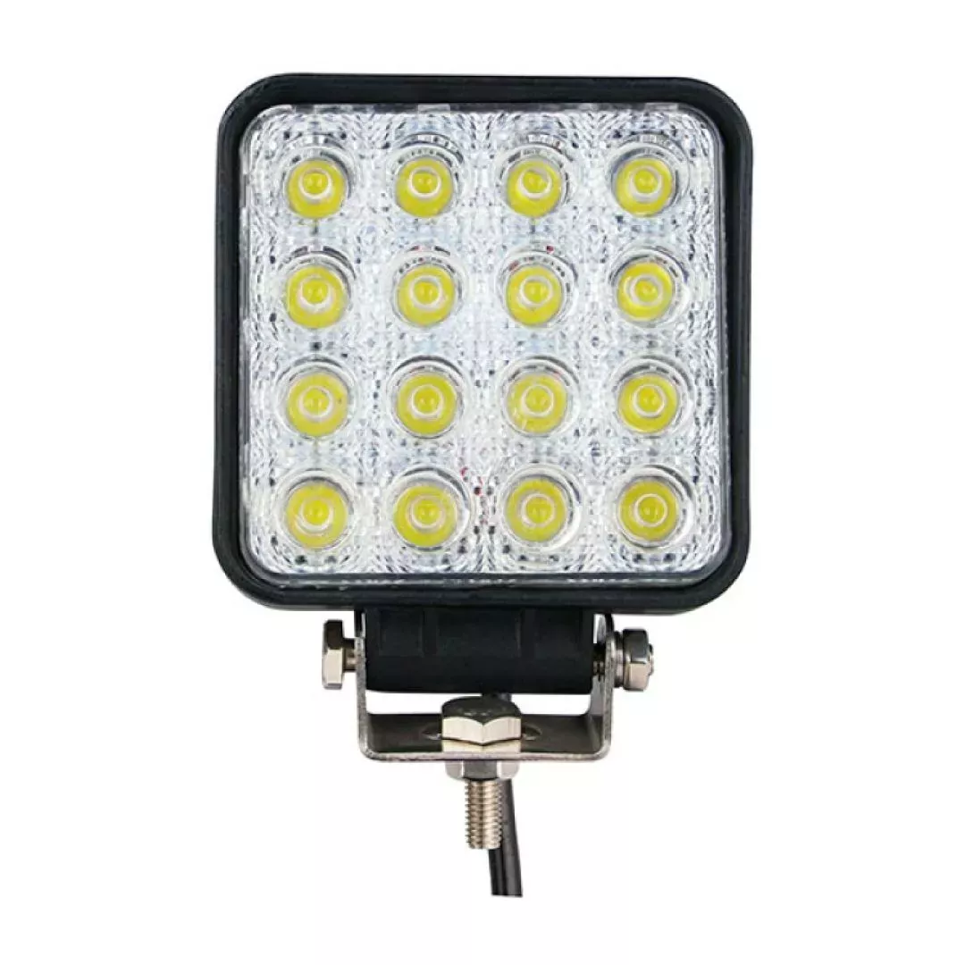 M-tech ΠΡΟΒΟΛΕΑΣ ΕΡΓΑΣΙΑΣ WORKING LAMPS FLOOD BEAM OSRAM LED 10-30V 48W 3600lm ΤΕΤΡΑΓΩΝΟΣ (110 x 110 x 72 mm) M-TECH -1 TEM WLO13/MT
