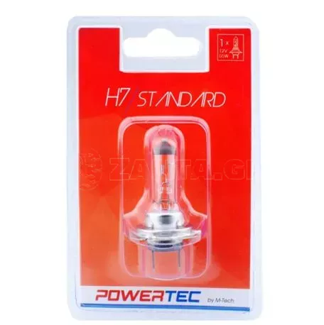 M-tech H7 12V 55W PX26d POWERTEC STANDARD ΑΛΟΓΟΝΟΥ 1ΤΕΜ. PTZ7-01B/MT 