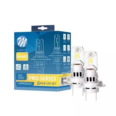 M-tech ΛΑΜΠEΣ LED H7 12V 4.000K 48W 4.800lm LED CANBUS CSP5730 PRO SMART SERIES  M-TECH - 2 ΤΕΜ. LSPROSGLD7/MT 