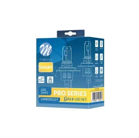 M-tech ΛΑΜΠEΣ LED H7 12V 4.000K 48W 4.800lm LED CANBUS CSP5730 PRO SMART SERIES  M-TECH - 2 ΤΕΜ. LSPROSGLD7/MT 