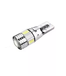 Λάμπες Led T10 12volt 6 Smd Led Canbus Λευκό Φως Canbus 600407 2 Τεμάχια 