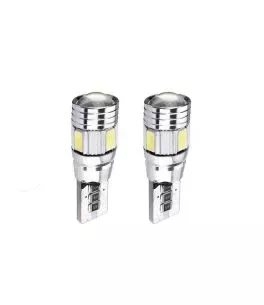 Λάμπες Led T10 12volt 6 Smd Led Canbus Λευκό Φως Canbus 600407 2 Τεμάχια 