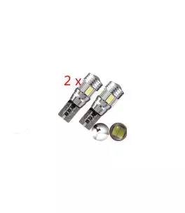 Λάμπες Led T10 12volt 6 Smd Led Canbus Λευκό Φως Canbus 600407 2 Τεμάχια 