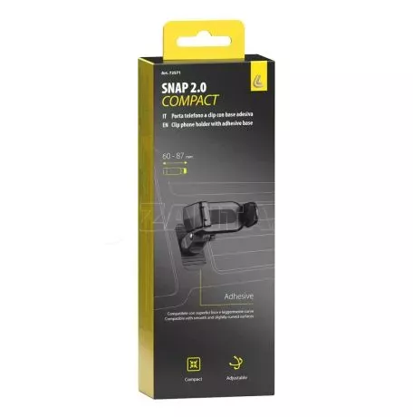 Lampa ΒΑΣΗ ΣΤΗΡΙΞΗΣ ΚΙΝΗΤΟΥ SNAP 2.0 COMPACT CLIP PHONE ΑΥΤΟΚΟΛΛΗΤΗ 33x55mm ΓΙΑ ΣΥΣΚΕΥΕΣ 60-87mm LAMPA -  1 ΤΕΜ. L7257.1 