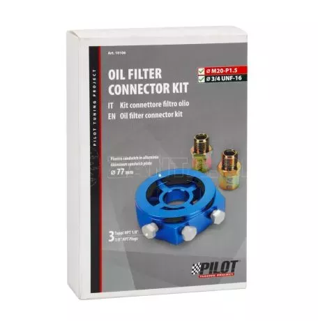 Lampa ΑΝΤΑΠΤΟΡΑΣ ΓΙΑ ΠΙΕΣΗ & ΘΕΡΜΟΚΡΑΣΙΑ ΛΑΔΙΟΥ OIL FILTER CONNECTOR KIT 2in1 M20-P1.5mm/3/4 UNF-16 LAMPA - 1 τεμ. L1010.6 