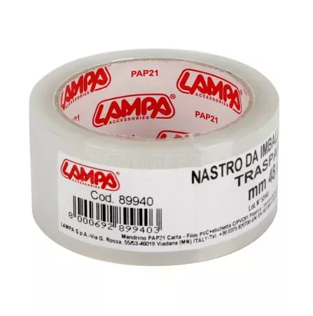 Lampa ΤΑΙΝΙΑ ΣΥΣΚΕΥΑΣΙΑΣ ΔΙΑΦΑΝΗ ΑΥΤΟΚΟΛΛΗΤΗ ΓΙΑ ΑΜΠΑΛΑΖ 48mmX66m LAMPA - 1 ΤΕΜ. L8994.0 