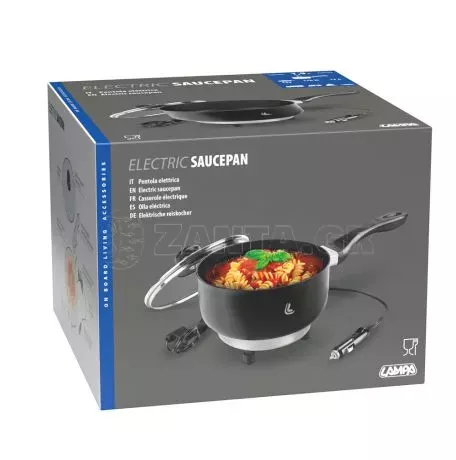 Lampa ΚΑΤΣΑΡΟΛΑΚΙ ΗΛΕΚΤΡΙΚΟ ELECTRIC SAUCEPAN 12V 170W 13A Φ18cm 1,9Lt ΜΕ ΦΙΣ ΑΝΑΠΤΗΡΑ LAMPA - 1 ΤΕΜ. L9712.2 