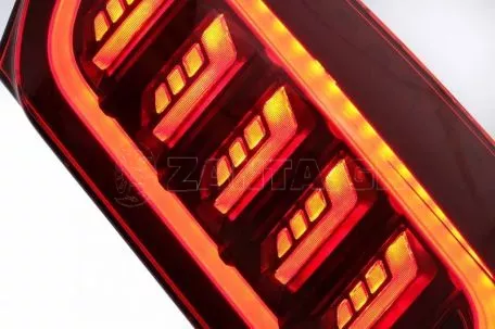 Πισινά Φανάρια Set Για Mercedes-Benz Vito W447 14+ Maybach Look Full Led Bar & Led Signal Dynamic Κόκκινο/Crystal Carner 