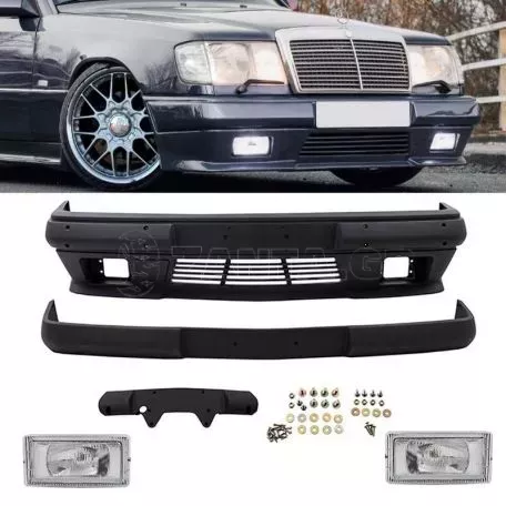 Μπροστινός Προφυλακτήρας Για Mercedes-Benz E-Class W124 85-95 Amg Look Με Προβολάκια (Euro) 