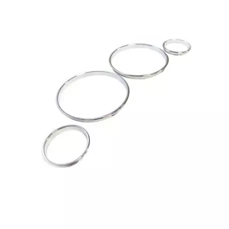 Δαχτυλίδια Καντράν Για Bmw 5 E39 95-03, 7 E38 94-02, X5 E53 99-05 Χρώμιο 