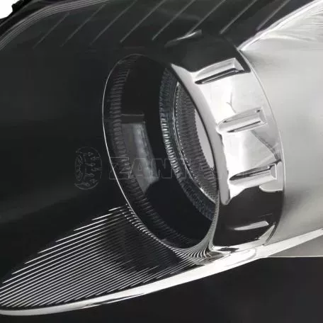 Μπροστινά Φανάρια Set Για Opel Corsa D 06-11 Angel Eyes Μαύρα H7/H1 Depo 