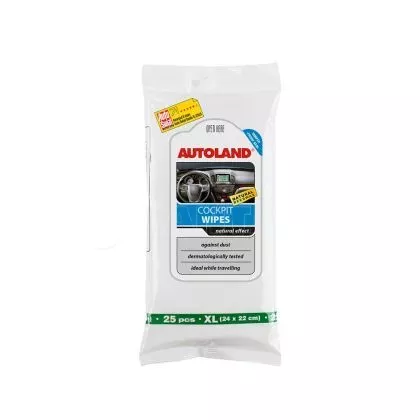 Μαντηλάκια καθαρισμού αυτοκινήτου Cockpit wipes-natural finish XL 25pcs