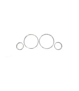 Δαχτυλίδια Καντράν Για Bmw 5 E39 95-03, 7 E38 94-02, X5 E53 99-05 Χρώμιο 