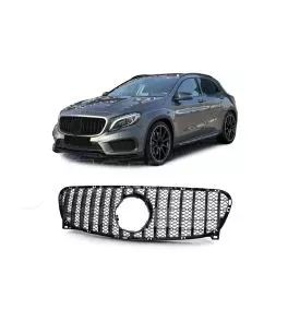 Μάσκα Για Mercedes-Benz GLA X156 13-16 Panamericana Look Μαύρο Γυαλιστερό 1 Τεμάχιο 
