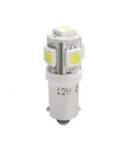 T4W 12V 1,2W BA9s (ΜΙΝΙΟΝ) LED 5xSMD5050 ΛΕΥΚΟ 1ΤΕΜ. M-TECH 