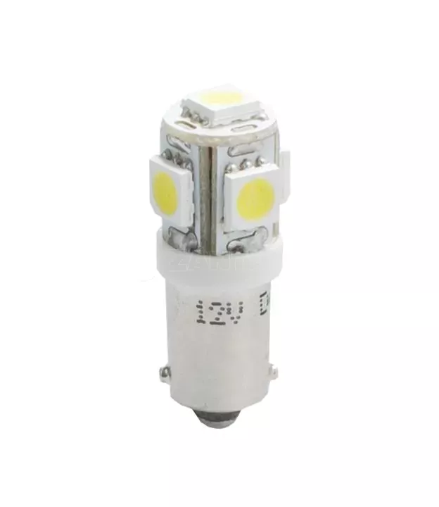 T4W 12V 1,2W BA9s (ΜΙΝΙΟΝ) LED 5xSMD5050 ΛΕΥΚΟ 1ΤΕΜ. M-TECH