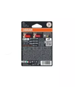 Λάμπες Led P21W Μονοπολικές BA15S 12volt 1.4 watt Κόκκινες Osram 7506DRP-02B 2 Τεμάχια 