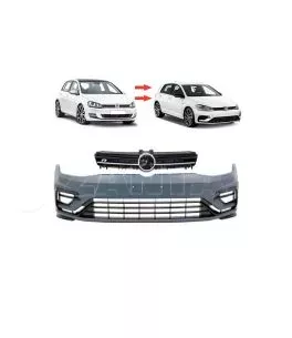 Μπροστινός Προφυλακτήρας Για VW Golf VII (7) 13-17 Upgrade Σε R 7.5 Look 17-19  Με Μάσκα 