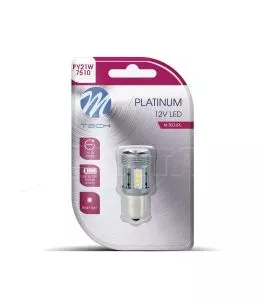 ΛΑΜΠΑΚΙ PY21W 12/24V BA15s 12xSMD3030 LED CAN-BUS ΠΟΡΤΟΚΑΛΙ PLATINIUM BLISTER M-TECH - 1 ΤΕΜ 