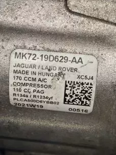 ΚΟΜΠΡΕΣΕΡ A/C – MK72-19D629-AA – RANGE ROVER -JAGUAR-  ’18- ’24. 