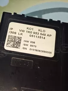 ΕΓΚΕΦΑΛΟΣ ΓΩΝΙΑΣ ΤΙΜΟΝΙΟΥ -1KO953549AP - AUDI - VW - SKODA  '02- '12. 