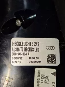ΦΑΝΑΡΙ ΠΙΣΩ ΔΕΞΙ LED - 8U0945094A - AUDI Q3 - '11 - '18.(Θ) 