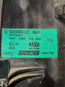 ΦΑΝΑΡΙ ΕΜΠΡΟΣ ΑΡΙΣΤΕΡΟ  -46807768 - FIAT DOBLO - '02 - '05. 