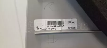 Κάλυμμα Δεξιάς Μεσαίας Κολώνας B-Pillar από Mitsubishi Space Star - 7210A192ZZ 7210A194HA-3RLW 