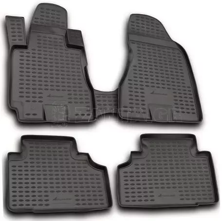 Novline ΜΑΡΚΕ ΠΑΤΑΚΙΑ ΣΕ ΣΚΑΦΗ TPE ΛΑΣΤΙΧΟ ΓΙΑ HYUNDAI TUCSON 04/2004-02/2010  ΣΕ ΑΝΘΡΑΚΙ ΣΚΟΥΡΟ ΓΚΡΙ ΧΡΩΜΑ NOVLINE - 4 ΤΕΜ. NLC.20.14.211K/NV 