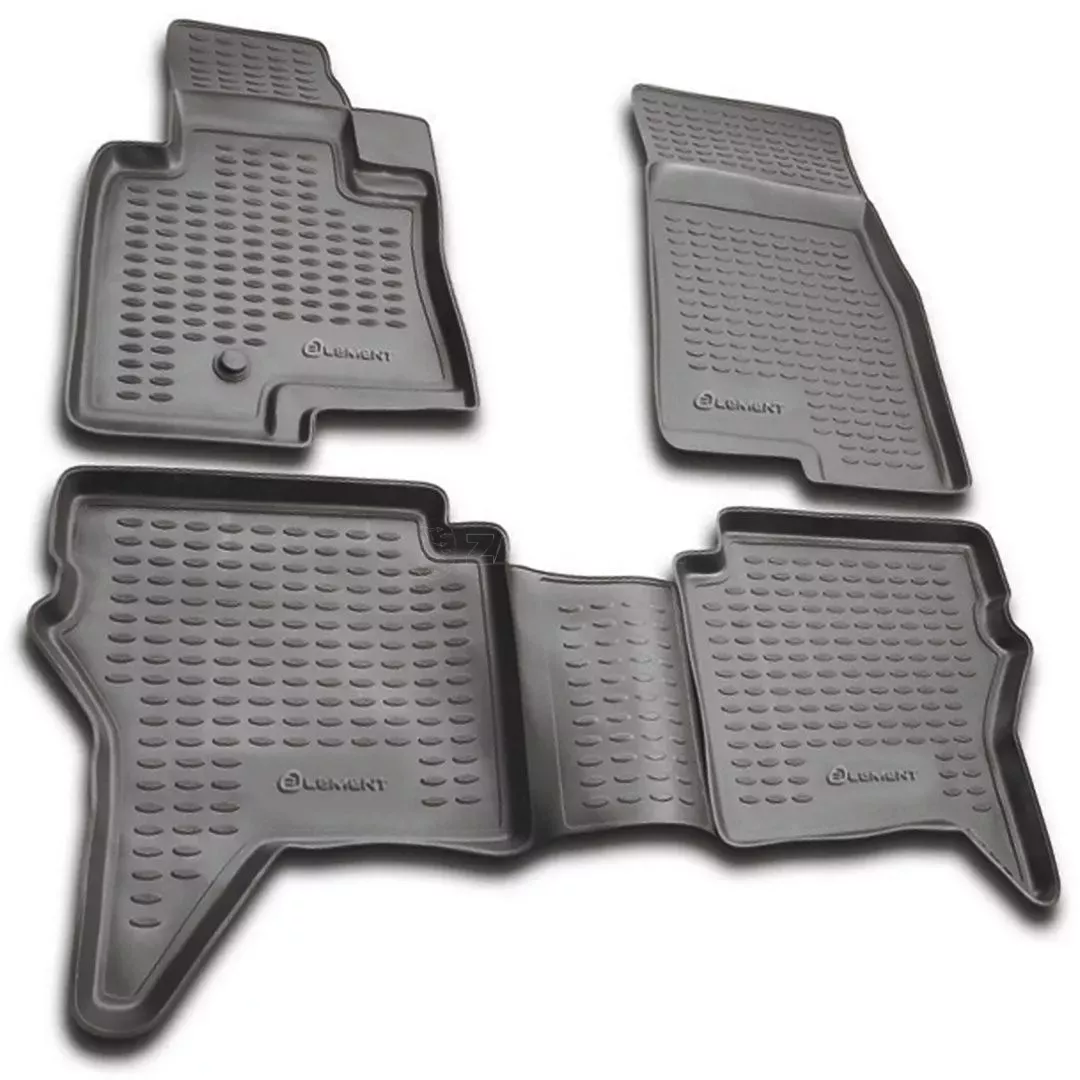 Novline ΜΑΡΚΕ ΠΑΤΑΚΙΑ ΣΕ ΣΚΑΦΗ TPE ΛΑΣΤΙΧΟ ΓΙΑ MITSUBISHI PAJERO 3D 11/2006-2019 ΣΕ ΑΝΘΡΑΚΙ ΣΚΟΥΡΟ ΓΚΡΙ ΧΡΩΜΑ NOVLINE - 4 ΤΕΜ. NLC.35.18.211/NV