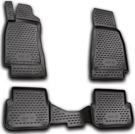 Novline ΜΑΡΚΕ ΠΑΤΑΚΙΑ ΣΕ ΣΚΑΦΗ TPE ΛΑΣΤΙΧΟ ΓΙΑ AUDI A6 2006-2011  ΣΕ ΑΝΘΡΑΚΙ ΣΚΟΥΡΟ ΓΚΡΙ ΧΡΩΜΑ NOVLINE - 4 ΤΕΜ. NLC.04.08.211N 