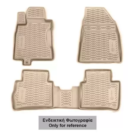 Novline ΜΑΡΚΕ ΠΑΤΑΚΙΑ ΣΕ ΣΚΑΦΗ TPE ΛΑΣΤΙΧΟ ΓΙΑ PEUGEOT 407 5D 04/2004-2011  ΣΕ ΜΠΕΖ ΧΡΩΜΑ NOVLINE - 4 ΤΕΜ. CARPGT00015B/NV 