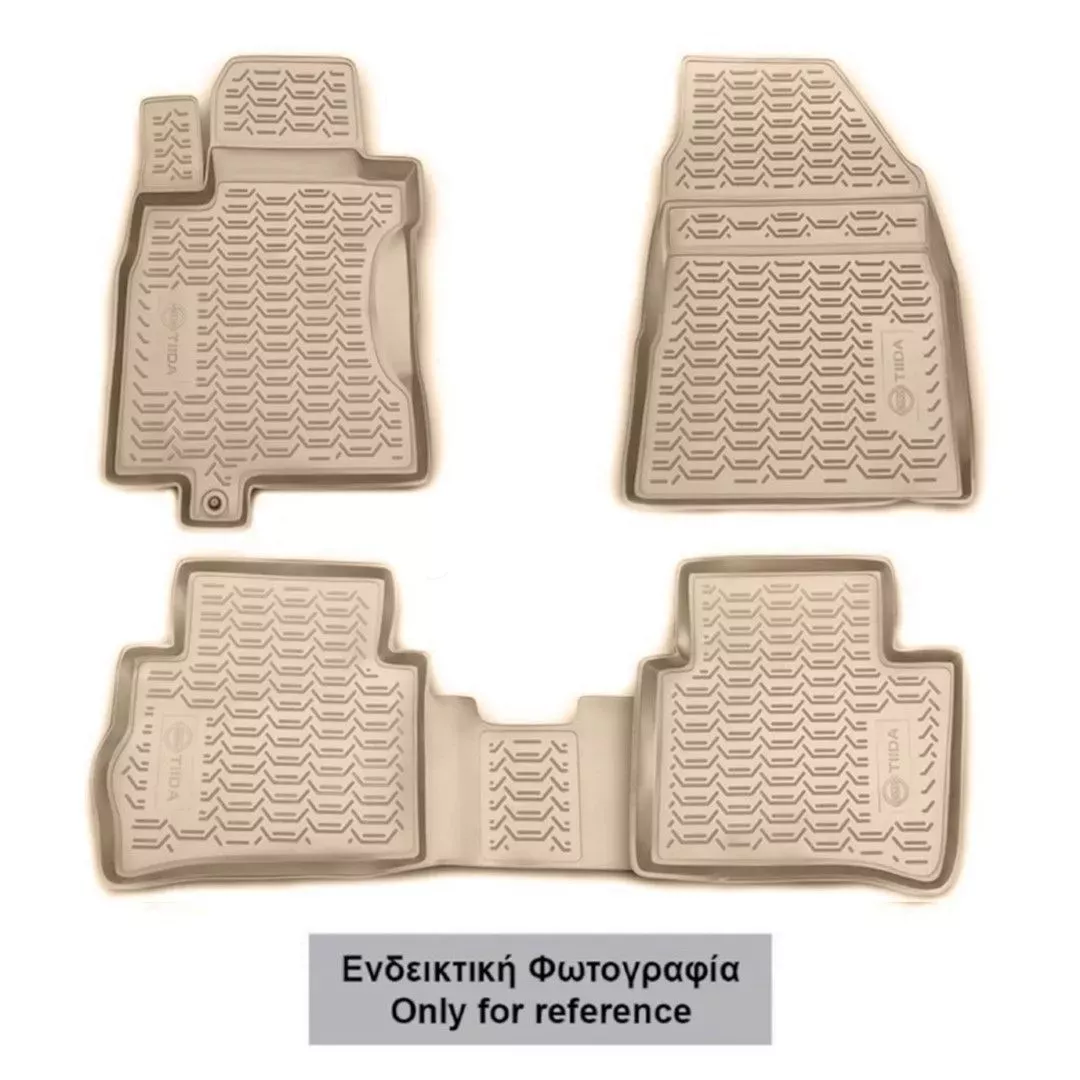 Novline ΜΑΡΚΕ ΠΑΤΑΚΙΑ ΣΕ ΣΚΑΦΗ TPE ΛΑΣΤΙΧΟ ΓΙΑ PEUGEOT 407 5D 04/2004-2011 ΣΕ ΜΠΕΖ ΧΡΩΜΑ NOVLINE - 4 ΤΕΜ. CARPGT00015B/NV
