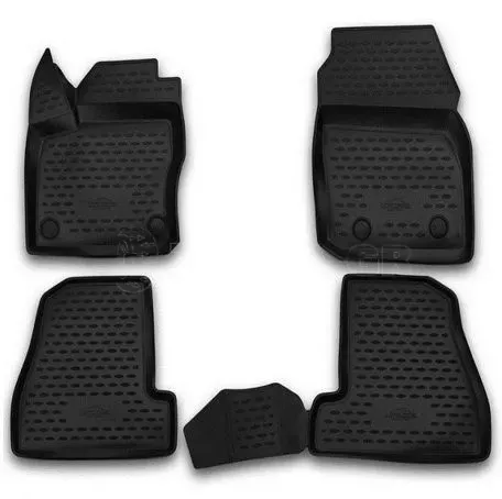 Novline ΜΑΡΚΕ ΠΑΤΑΚΙΑ ΣΕ ΣΚΑΦΗ TPE ΛΑΣΤΙΧΟ ΓΙΑ FORD FOCUS III 2011-2019  ΣΕ ΜΑΥΡΟ ΧΡΩΜΑ NOVLINE - 4 ΤΕΜ. CARFRD00031K/NV 