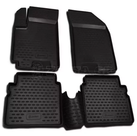 Novline ΜΑΡΚΕ ΠΑΤΑΚΙΑ ΣΕ ΣΚΑΦΗ TPE ΛΑΣΤΙΧΟ ΓΙΑ CHEVROLET AVEO 5D 2003-2011  ΣΕ ΜΑΥΡΟ ΧΡΩΜΑ NOVLINE - 4 ΤΕΜ. NLC.08.06.210K/NV 