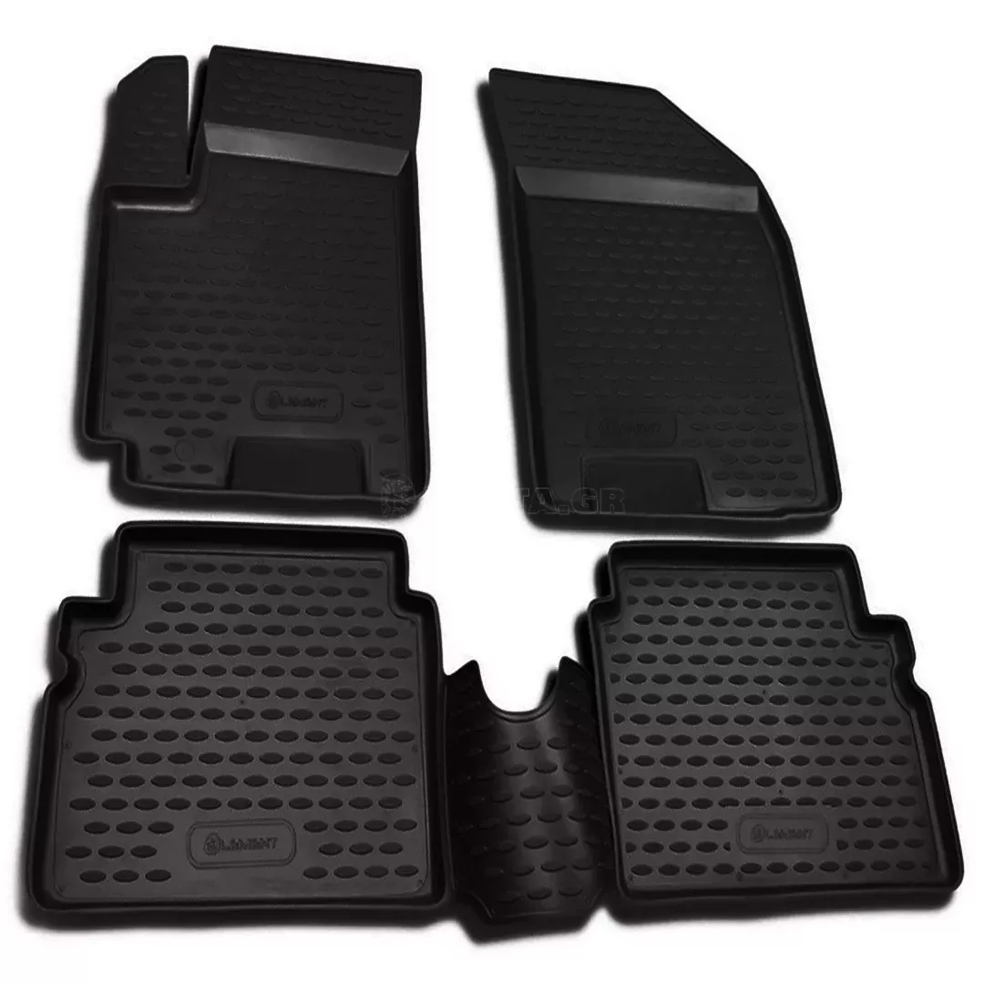 Novline ΜΑΡΚΕ ΠΑΤΑΚΙΑ ΣΕ ΣΚΑΦΗ TPE ΛΑΣΤΙΧΟ ΓΙΑ CHEVROLET AVEO 5D 2003-2011 ΣΕ ΜΑΥΡΟ ΧΡΩΜΑ NOVLINE - 4 ΤΕΜ. NLC.08.06.210K/NV