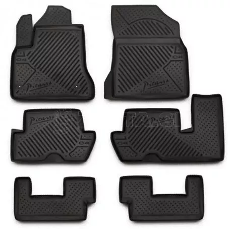 Novline ΜΑΡΚΕ ΠΑΤΑΚΙΑ ΣΕ ΣΚΑΦΗ TPE ΛΑΣΤΙΧΟ ΓΙΑ CITROEN C4 GRAND PICASSO 5D 2006-2013 (3 ΣΕΙΡΕΣ ΚΑΘΙΣΜΑΤΩΝ)  ΣΕ ΜΑΥΡΟ ΧΡΩΜΑ NOVLINE - 6 ΤΕΜ. EXP.C000000011/NV 