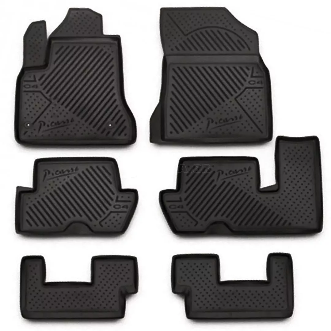 Novline ΜΑΡΚΕ ΠΑΤΑΚΙΑ ΣΕ ΣΚΑΦΗ TPE ΛΑΣΤΙΧΟ ΓΙΑ CITROEN C4 GRAND PICASSO 5D 2006-2013 (3 ΣΕΙΡΕΣ ΚΑΘΙΣΜΑΤΩΝ) ΣΕ ΜΑΥΡΟ ΧΡΩΜΑ NOVLINE - 6 ΤΕΜ. EXP.C000000011/NV