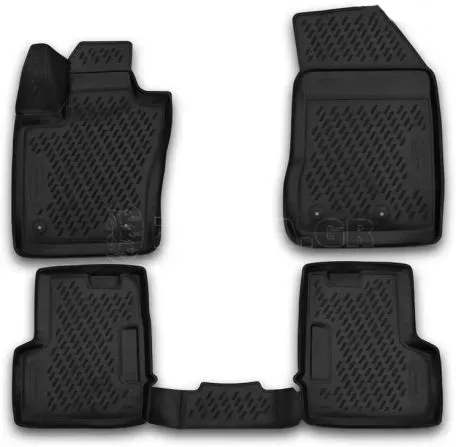 Novline ΜΑΡΚΕ ΠΑΤΑΚΙΑ ΣΕ ΣΚΑΦΗ TPE ΛΑΣΤΙΧΟ ΓΙΑ JEEP RENEGADE 3D 09/2014+ / 5D 2018+  ΣΕ ΜΑΥΡΟ ΧΡΩΜΑ NOVLINE - 4 ΤΕΜ. CARJEP00013/NV 