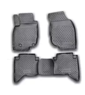 Novline ΜΑΡΚΕ ΠΑΤΑΚΙΑ ΣΕ ΣΚΑΦΗ TPE ΛΑΣΤΙΧΟ ΓΙΑ TOYOTA HILUX 4D 2011-2015  ΣΕ ΜΑΥΡΟ ΧΡΩΜΑ NOVLINE - 4 ΤΕΜ. NLC.48.52.210K/NV 