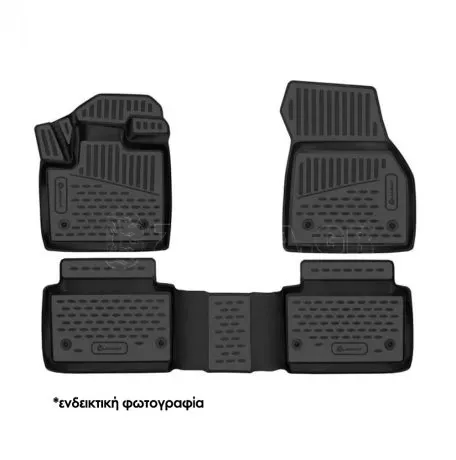 Novline ΜΑΡΚΕ ΠΑΤΑΚΙΑ ΣΕ ΣΚΑΦΗ TPE ΛΑΣΤΙΧΟ ΓΙΑ FORD TOURNEO COURIER 2024+ COMPACT VAN ΣΕ ΜΑΥΡΟ ΧΡΩΜΑ NOVLINE - 4 ΤΕΜ ELEMENT3DA68492210K/NV 