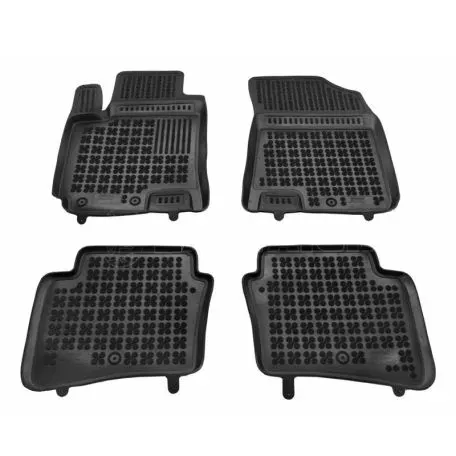 Πατάκια Σκαφάκια 3D Από Λάστιχο TPE Για Hyundai I20 2014-2020 Rezaw Plast 4 Τεμάχια Μαύρα 