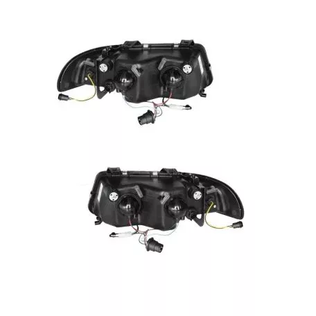 Μπροστινά Φανάρια Set Για Audi A4 B5 94-98 DRL Μαύρα H1/H1 Sonar 