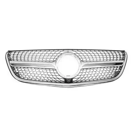 Μάσκα Για Mercedes-Benz V-Class W447 15-19 Diamond Look Ασημί/Χρώμιο 1 Τεμάχιο 