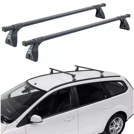 Μπάρες Οροφής Σιδερένιες CRUZ 921-101 Optima OS-115cm Μαύρες 2 Τεμάχια 