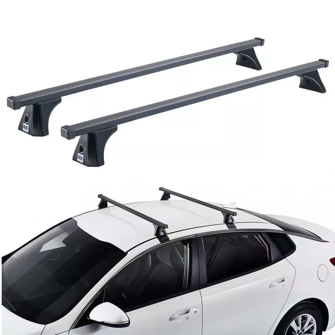 Μπάρες Οροφής Σιδερένιες CRUZ 921-315 Oplus ST-130cm Μαύρες 2 Τεμάχια